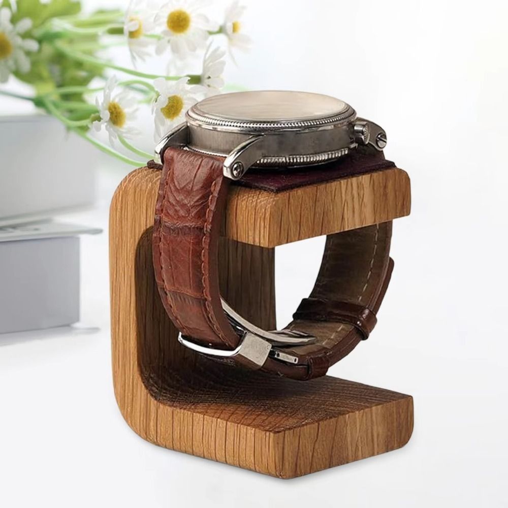 Watches Jewelry Holder - Houten horlogedisplaystandaard Tafelbladornament Eenvoudig opbergrek voor