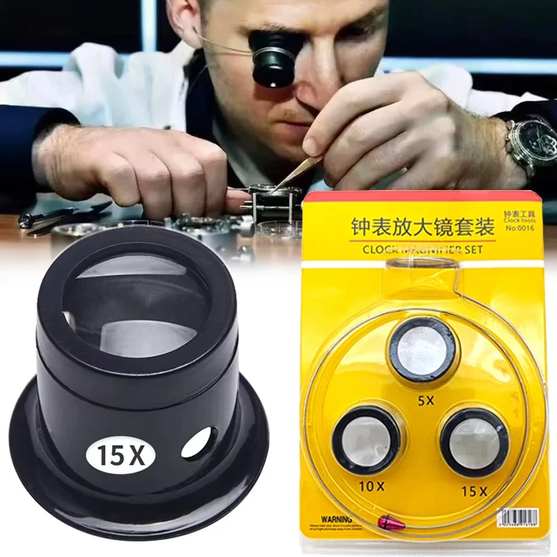 Jewelry Watches Repair - 1/Set 5X 10X 15X Vergrootglas Clip