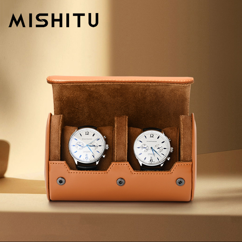 Jewelry Box Organizer Watches - MISHITU 1/2/3-Slot Horloge Opslag Roll Reistas
