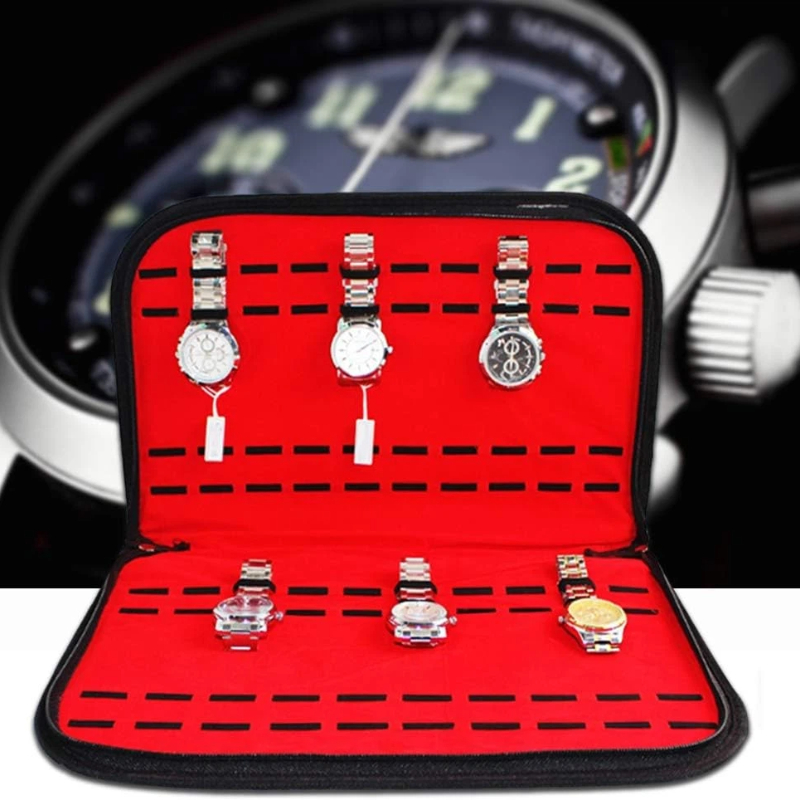 Jewelry Box Organizer Watches - 20 slots horloge-opbergtas Handig reishorlogetasje Herenhorlogedoos
