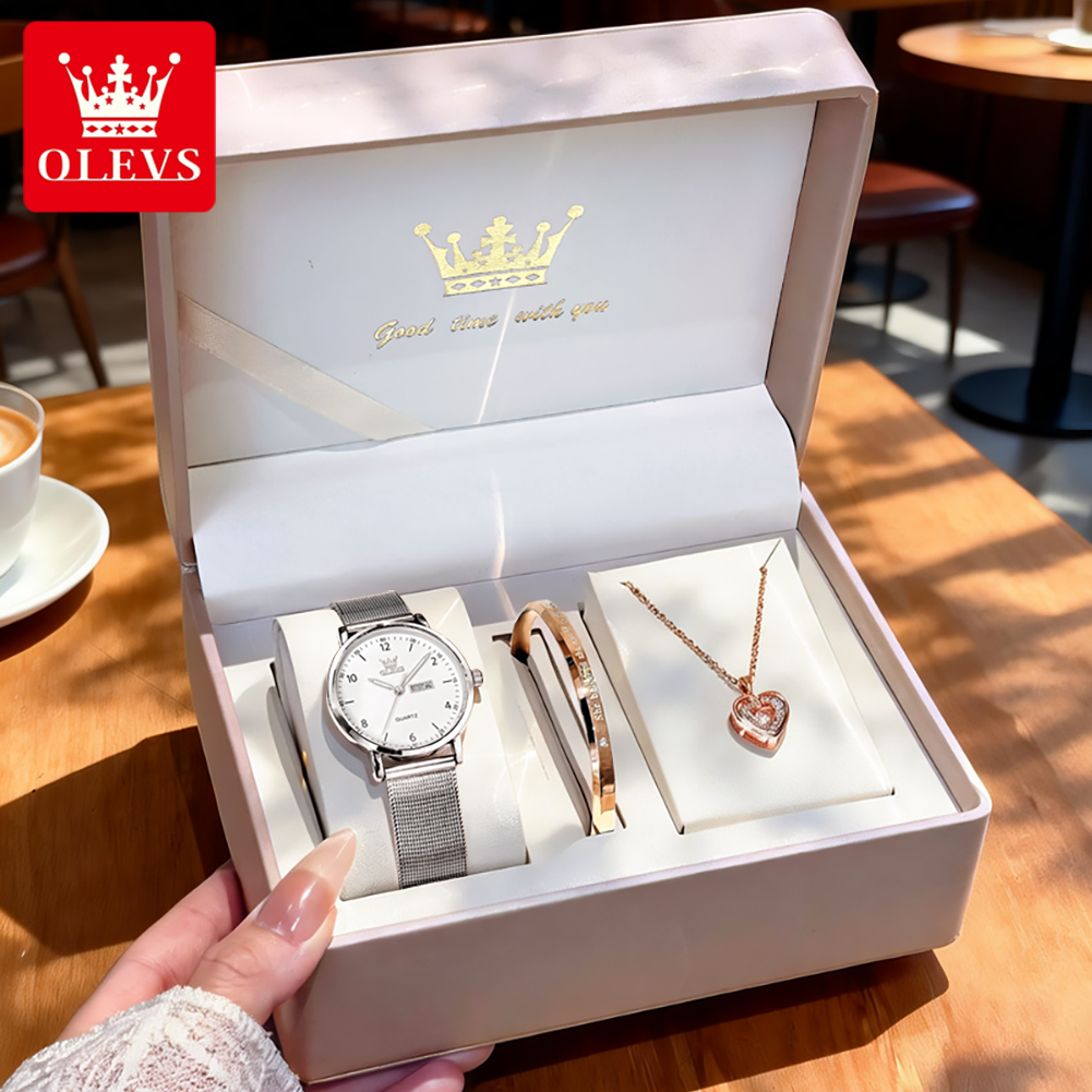 Watch Display Box - OLEVS 2996 Dameshorloges Origineel Elegant Slank