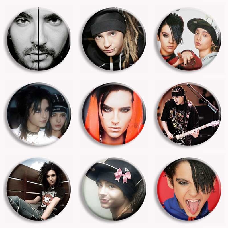 Vintage Brooch Pin - Rockband Tokio Hotel Kaulitz Vintage Soft