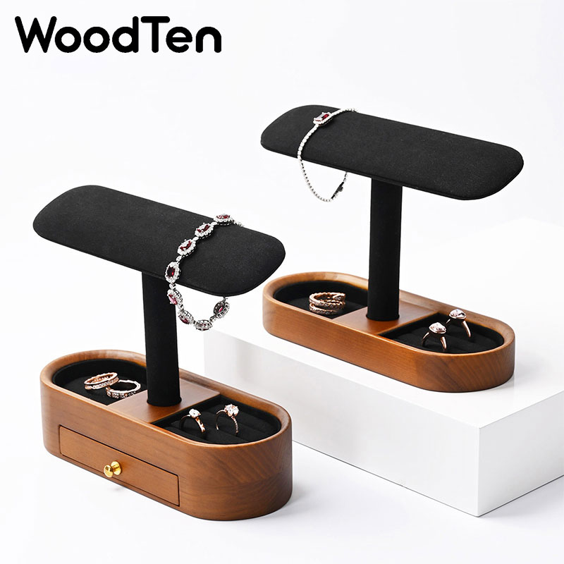 Houten horloge-displaystandaar - Watches Jewelry Holder recensie en prijs