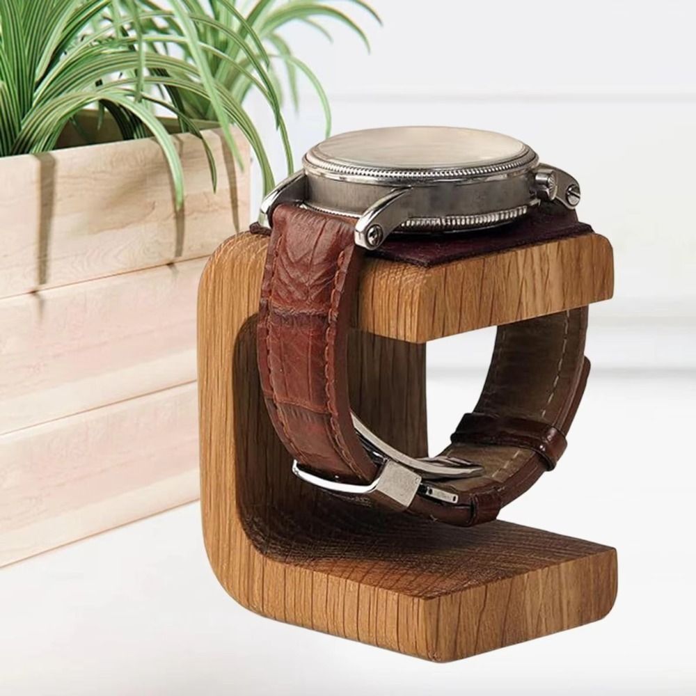 Houten horlogedisplaystandaard - Watches Jewelry Holder recensie en prijs
