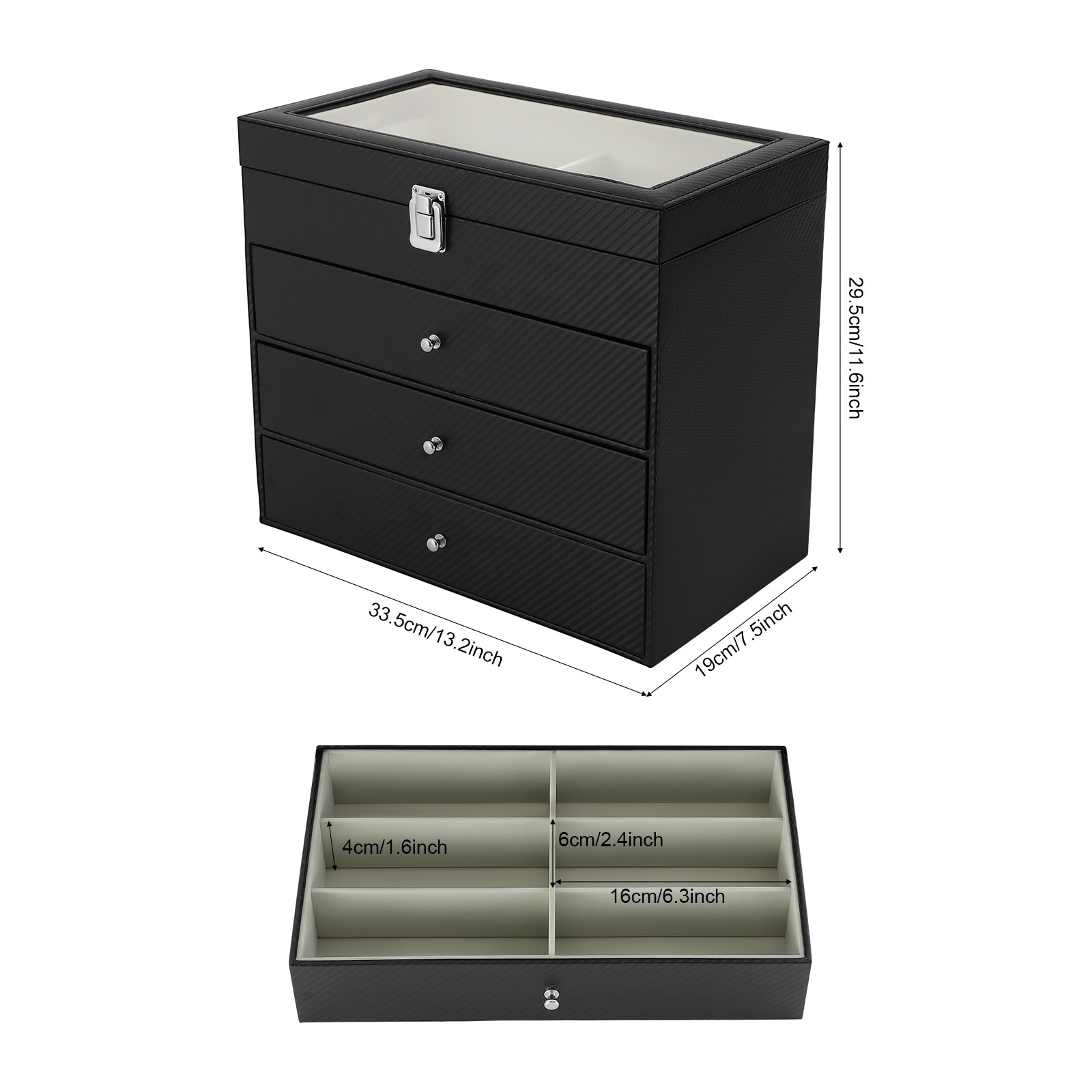 Brillen displaydoos Brillen op - Jewelry Box Organizer Watches recensie en prijs