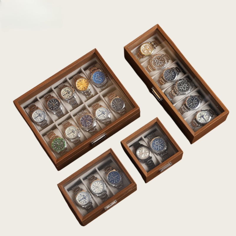 Horlogedoos met houtnerf 2/3/6 - Watch Display Box recensie en prijs