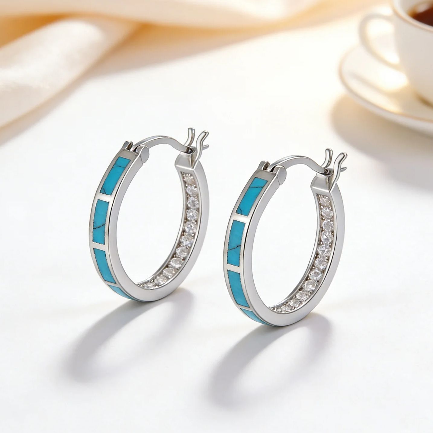 Hypoallergene turquoise en zir - Turquoise Stone Ring recensie en prijs