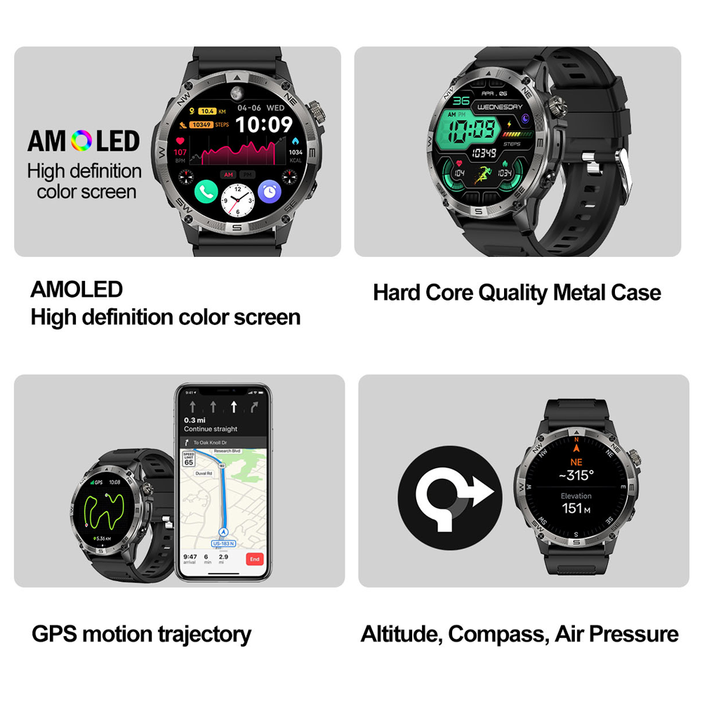 NORTH EDGE GPS Sport Smart Wat - Italian Jewelry Watches recensie en prijs