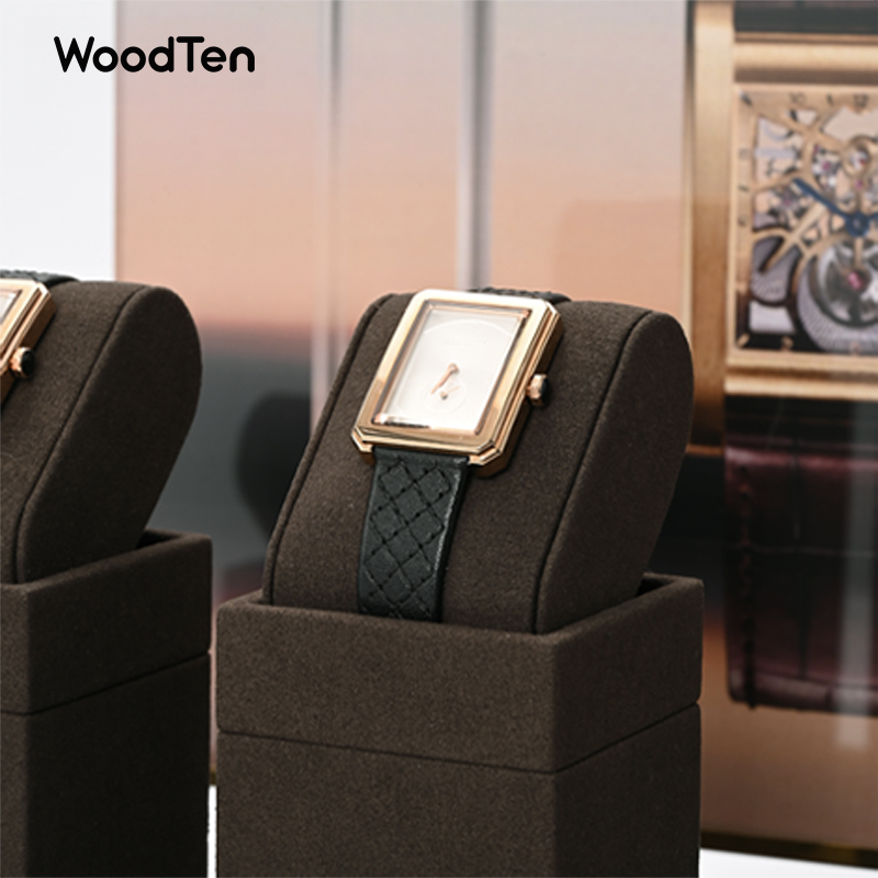 WoodTen Microfibe Horlogestand - Watches Jewelry Holder recensie en prijs
