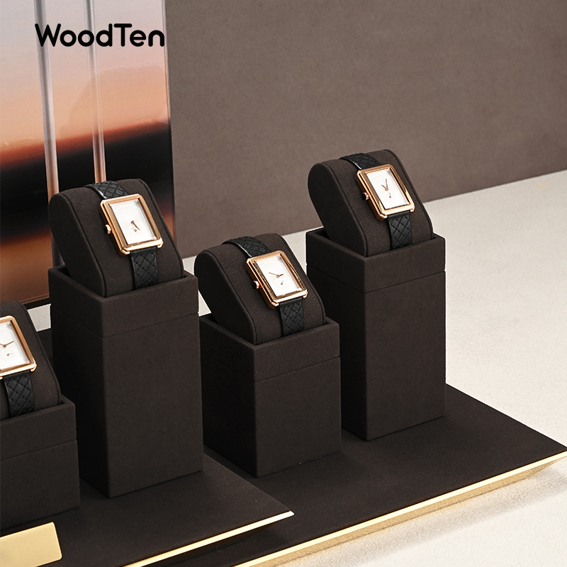 WoodTen Microfibe Horlogestand - Watches Jewelry Holder recensie en prijs