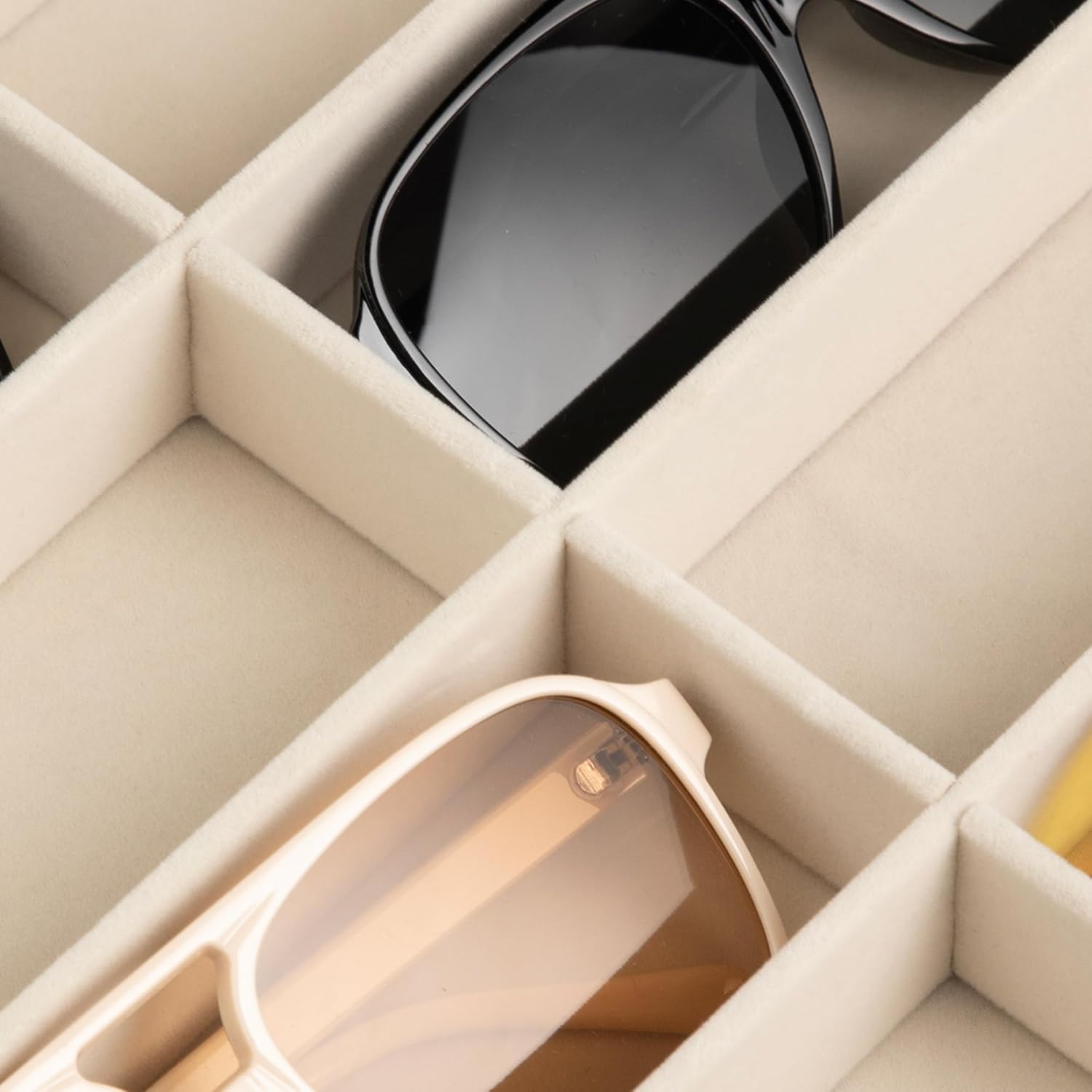 Veelzijdige grijze fluwelen op - Jewelry Box Organizer Watches recensie en prijs