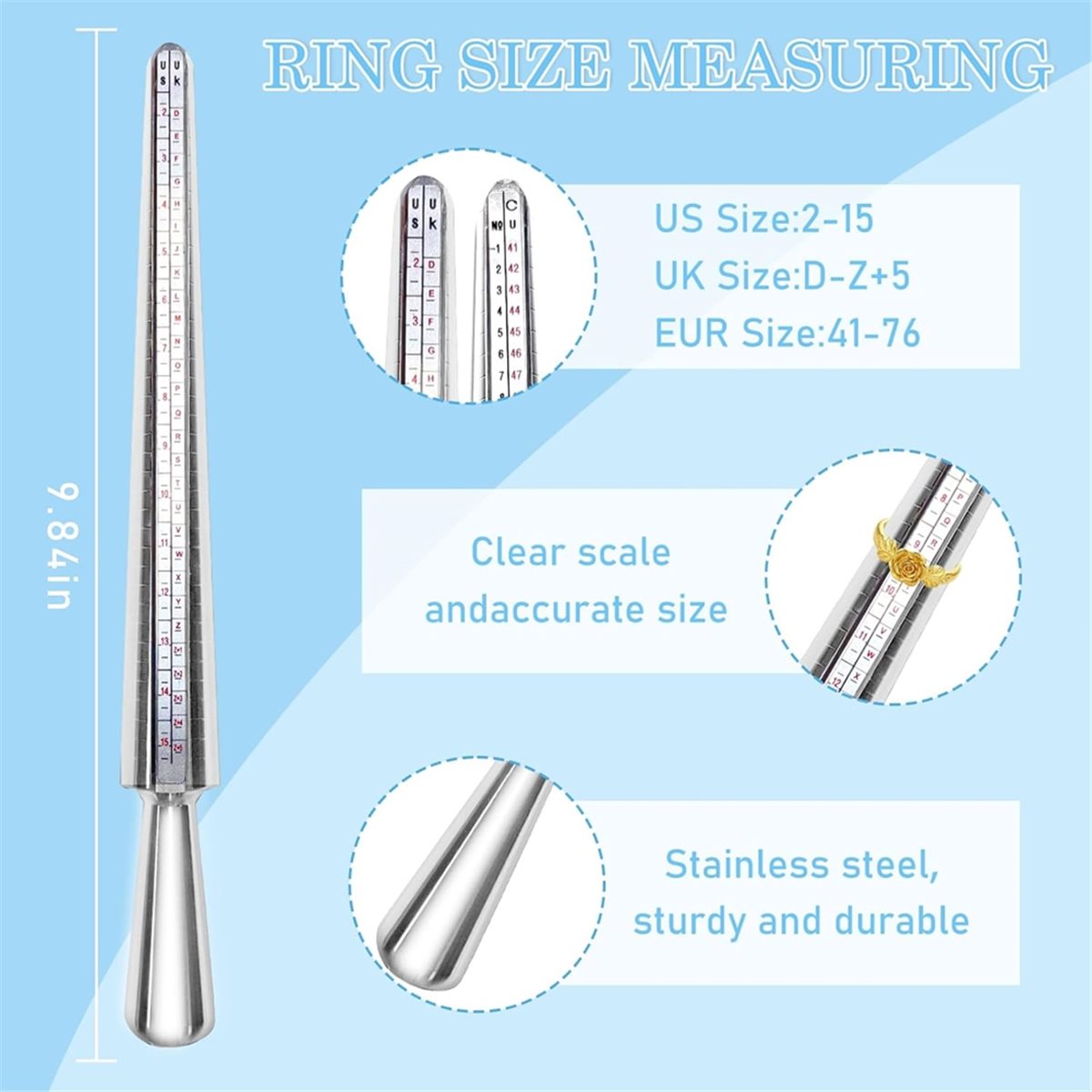 Homegood Ringmaatmeter, voor l - Jewelry Repair & Watches Reviews recensie en prijs