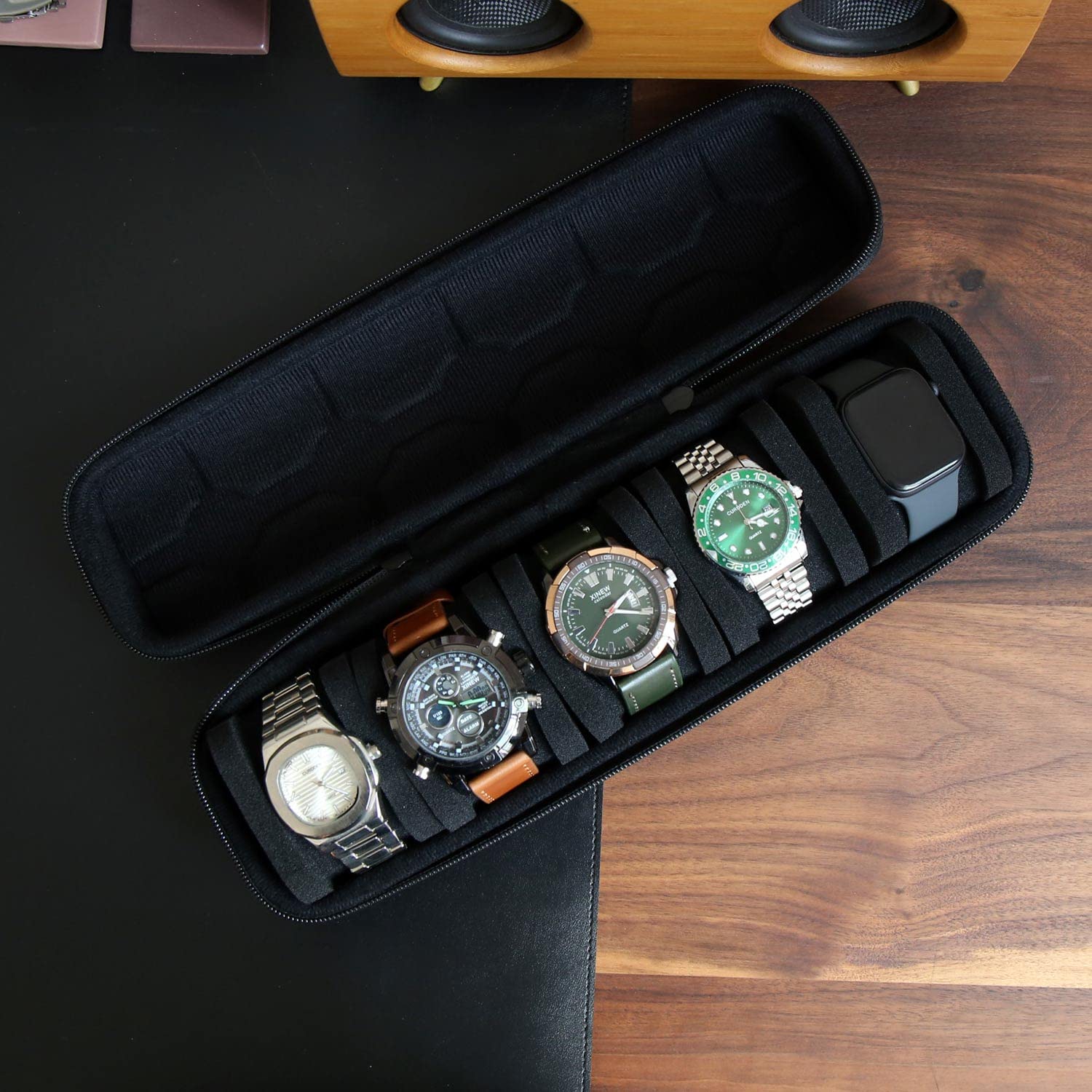 Horlogebox-organizer voor mann - Watch Display Box recensie en prijs