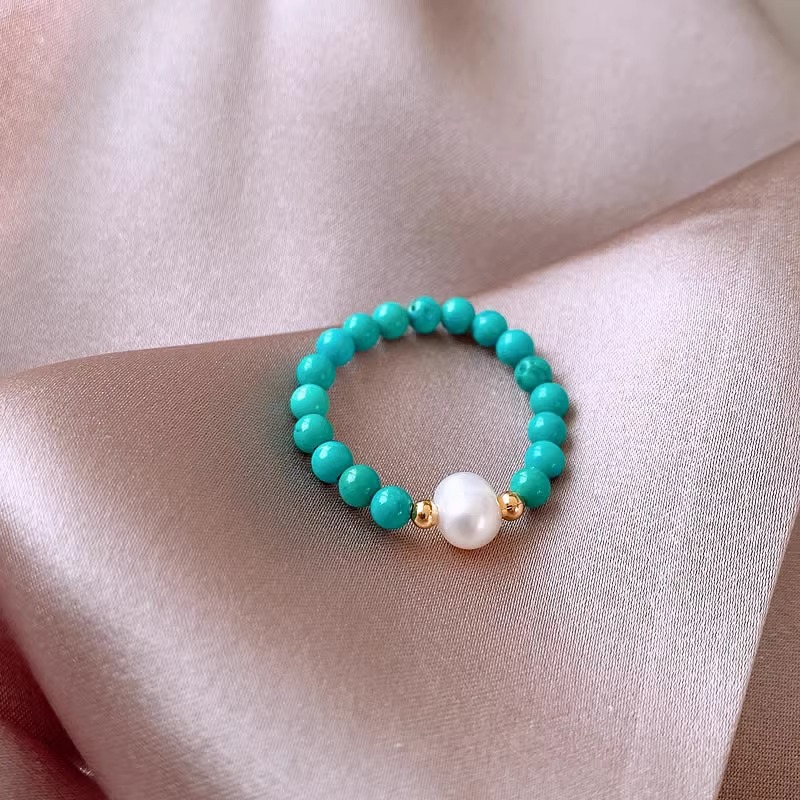 Nieuwe collectie trendy natuur - Turquoise Stone Ring recensie en prijs