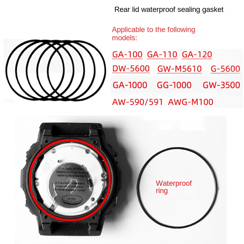Achterklep waterdichte ring vo - Casio Watch G-Shock Ga-2100 recensie en prijs