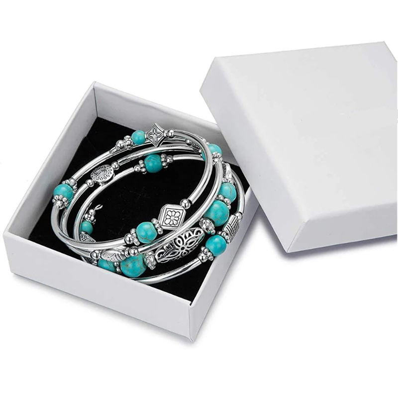 Gelaagde Wikkelarmband Turquoi - Turquoise Stone Ring recensie en prijs