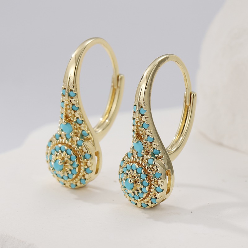 Elegante mode synthetische tur - Turquoise Stone Ring recensie en prijs