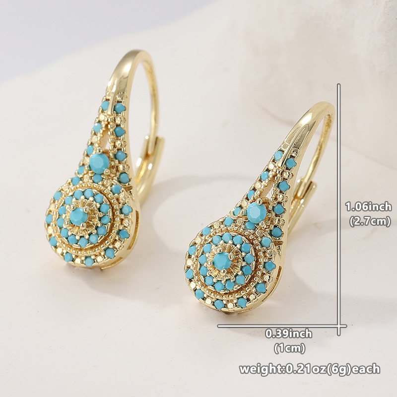 Elegante mode synthetische tur - Turquoise Stone Ring recensie en prijs