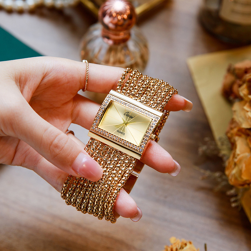 Dames vierkant quartz horloge  - Jewelry Watches Luxury recensie en prijs