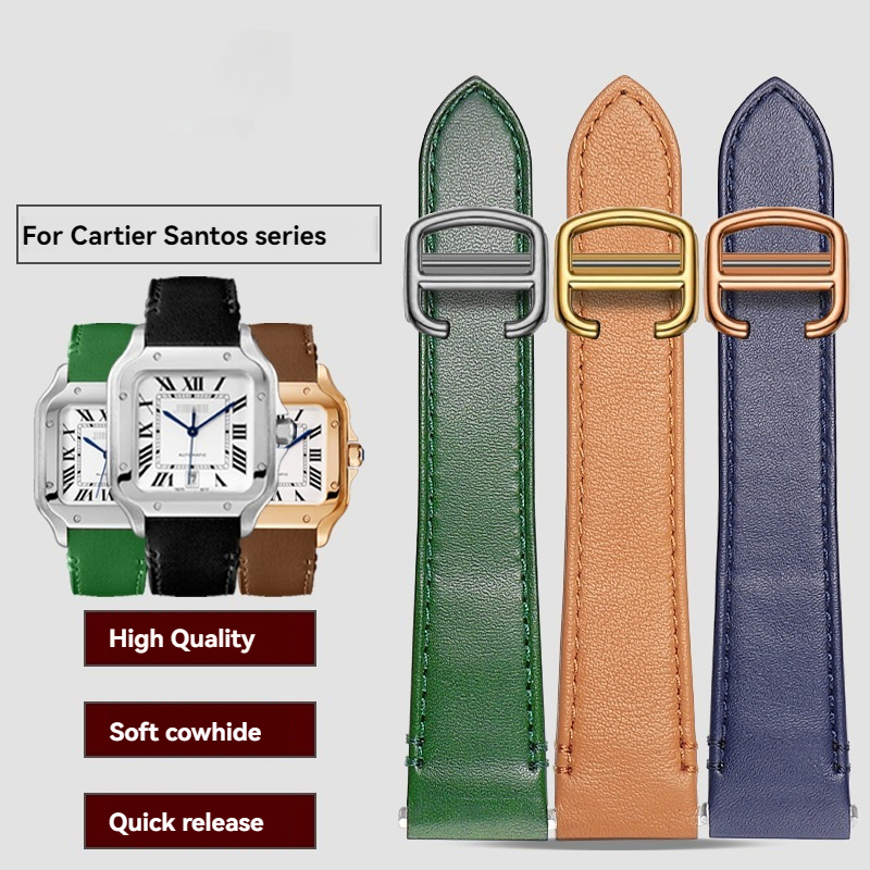 19mm 21mm Lederen Horlogeband  - Cartier Watch Santos recensie en prijs