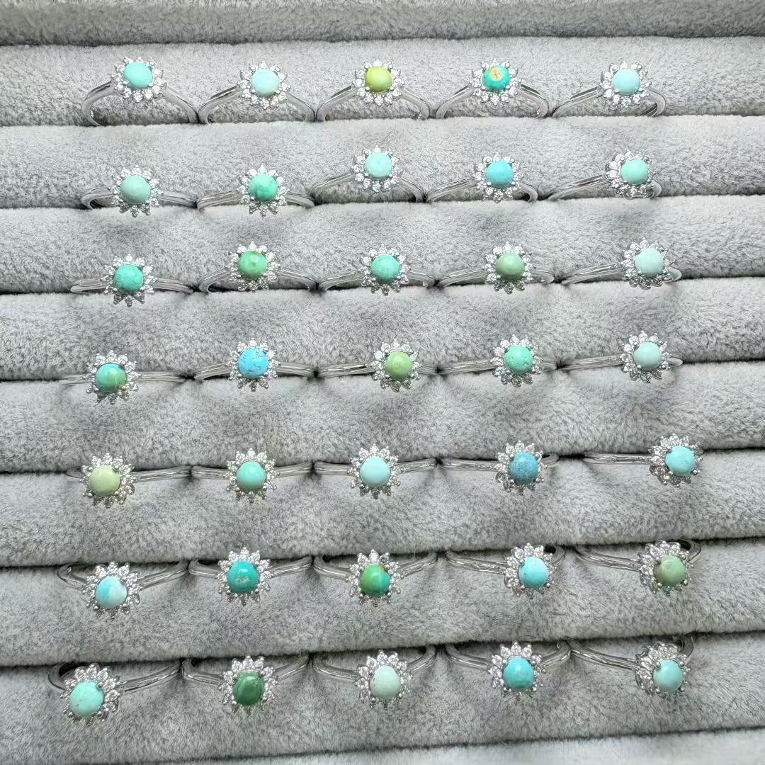 1Pc Fengbaowu Natuurlijke Turq - Turquoise Stone Ring recensie en prijs