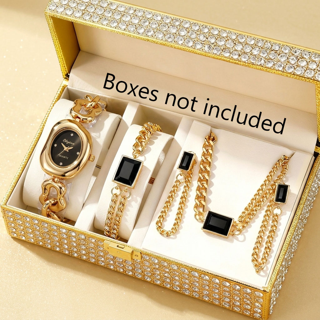 5-delige modieuze dameshorloge - Jewelry Box Organizer Watches recensie en prijs