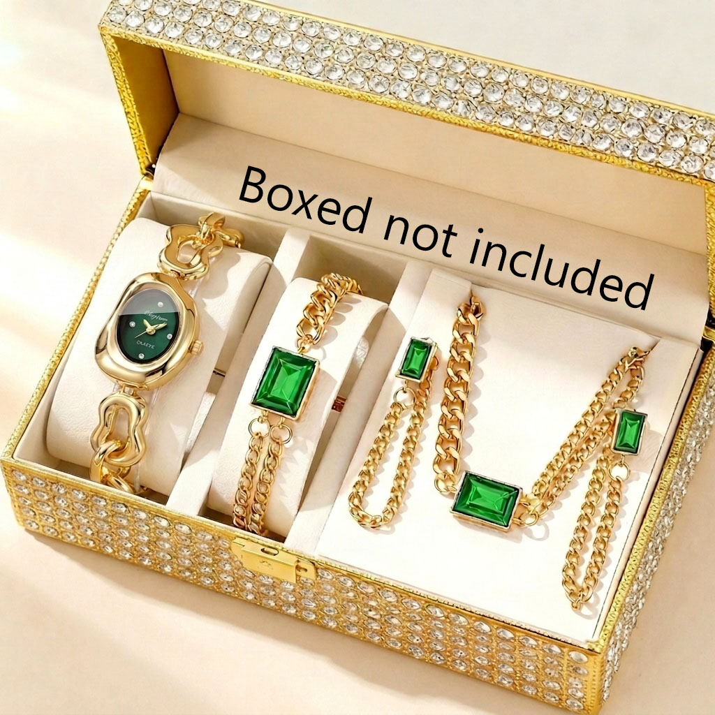5-delige modieuze dameshorloge - Jewelry Box Organizer Watches recensie en prijs